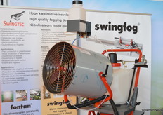 Wholesaler Borms, among others, brought this misting system.